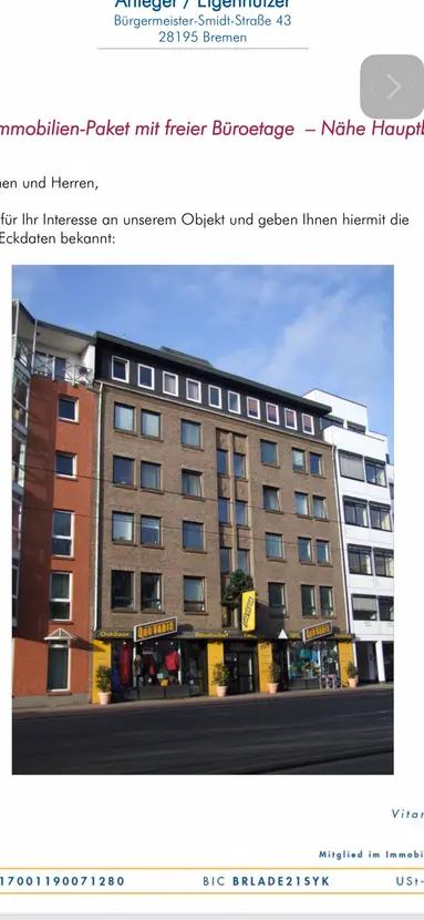 91 m2 3,5 Zimmer Bremen City Privat Verkauf 1 Etage